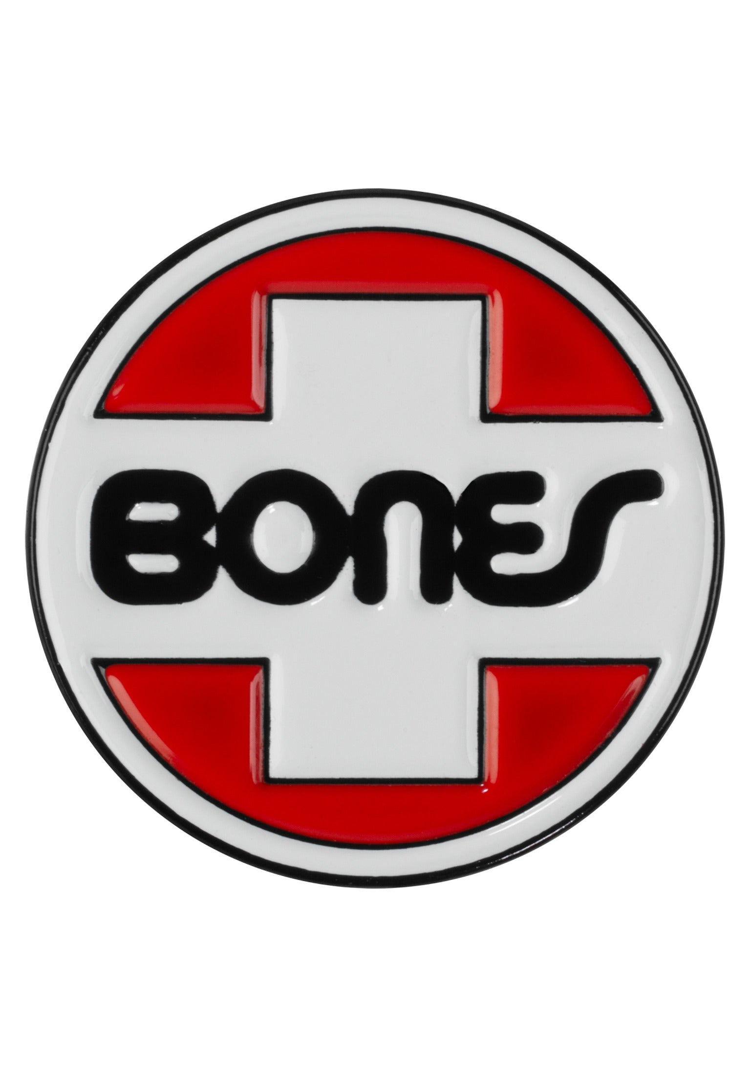 Swiss OG Circle Lapel Pin white-red-black Vorderansicht