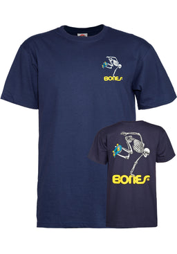 Skateboard Skeleton navy Vorderansicht