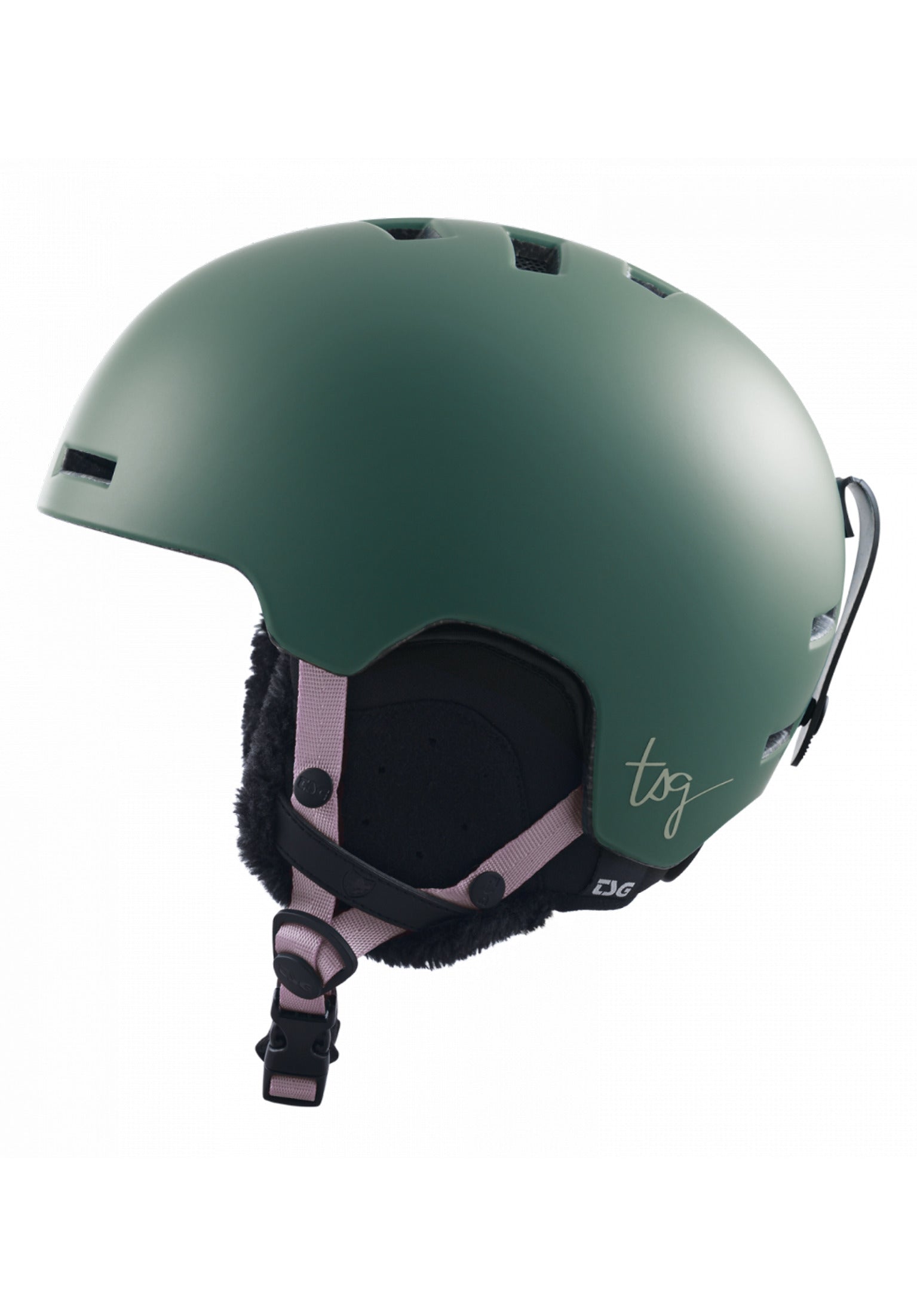 Vertice Woman Solid Color satin foliage green Closeup1