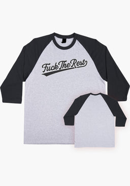 FTR Team 3/4 Sleeve Midweight sport grey-black Vorderansicht