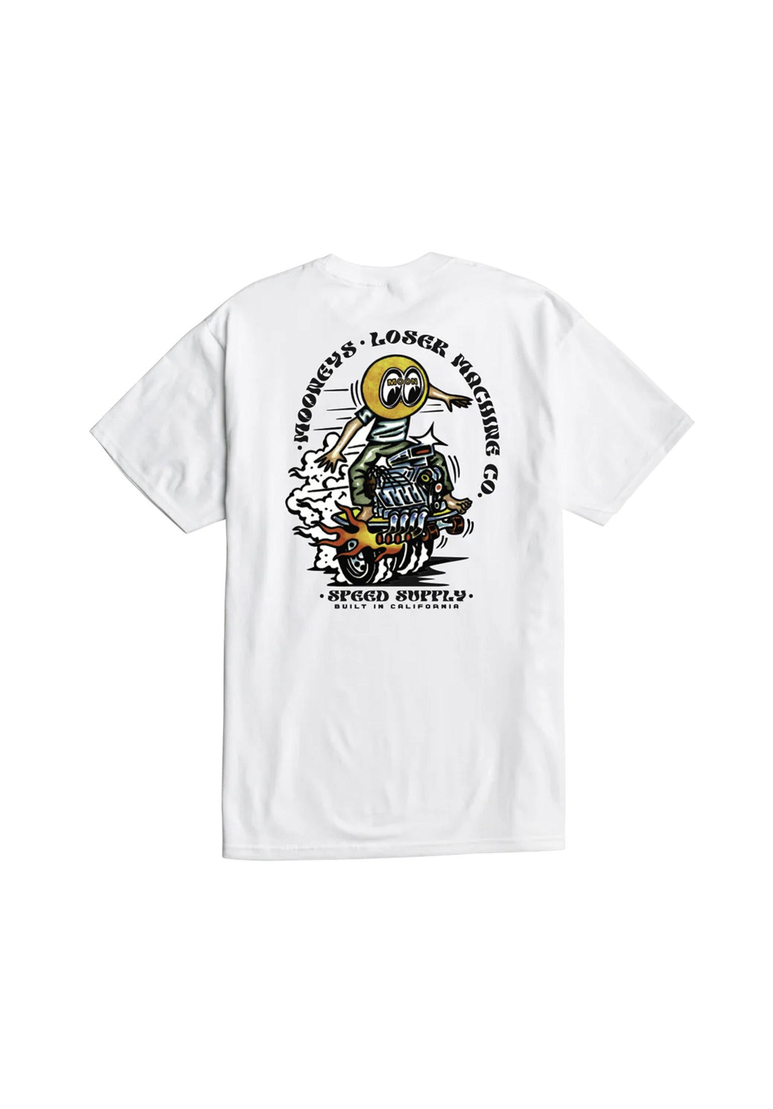 x Mooneyes Power Slide white Vorderansicht