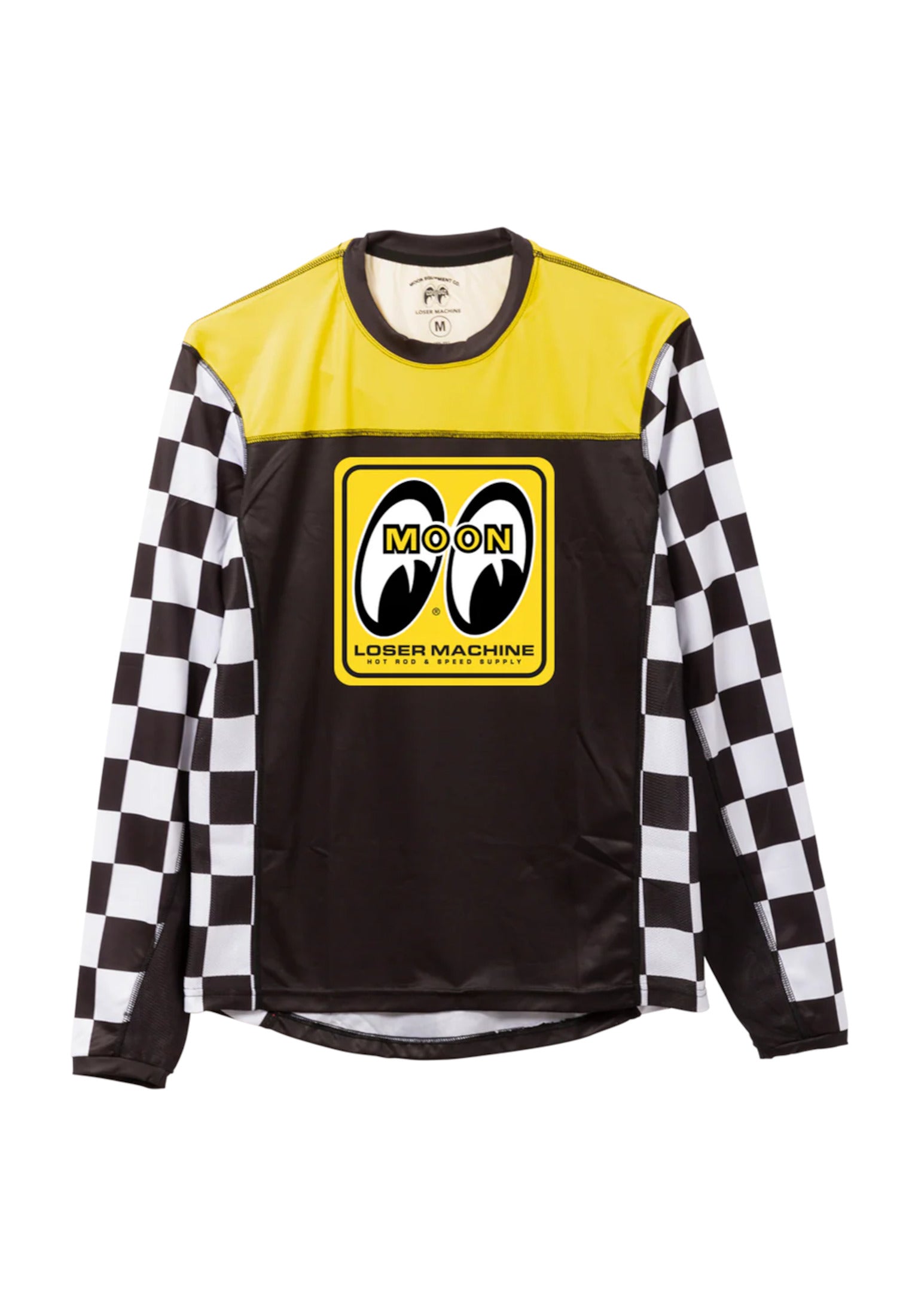 x Mooneyes Yokohama Jersey black-yellow Vorderansicht