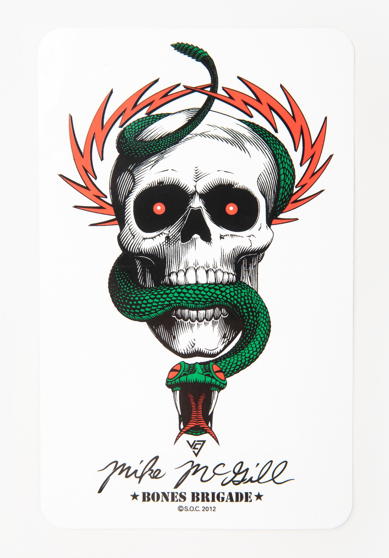 Mike McGill 6 Sticker clear Vorderansicht