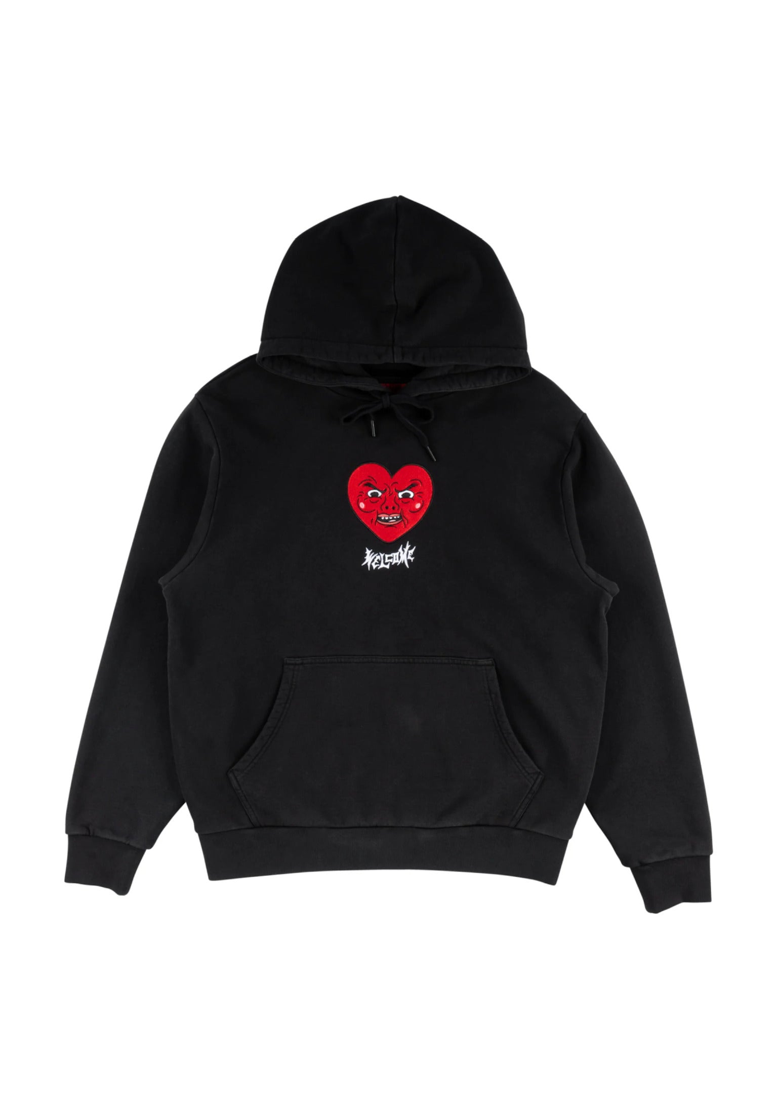 Ricardio Embroidered Pigment-Dyed black Vorderansicht