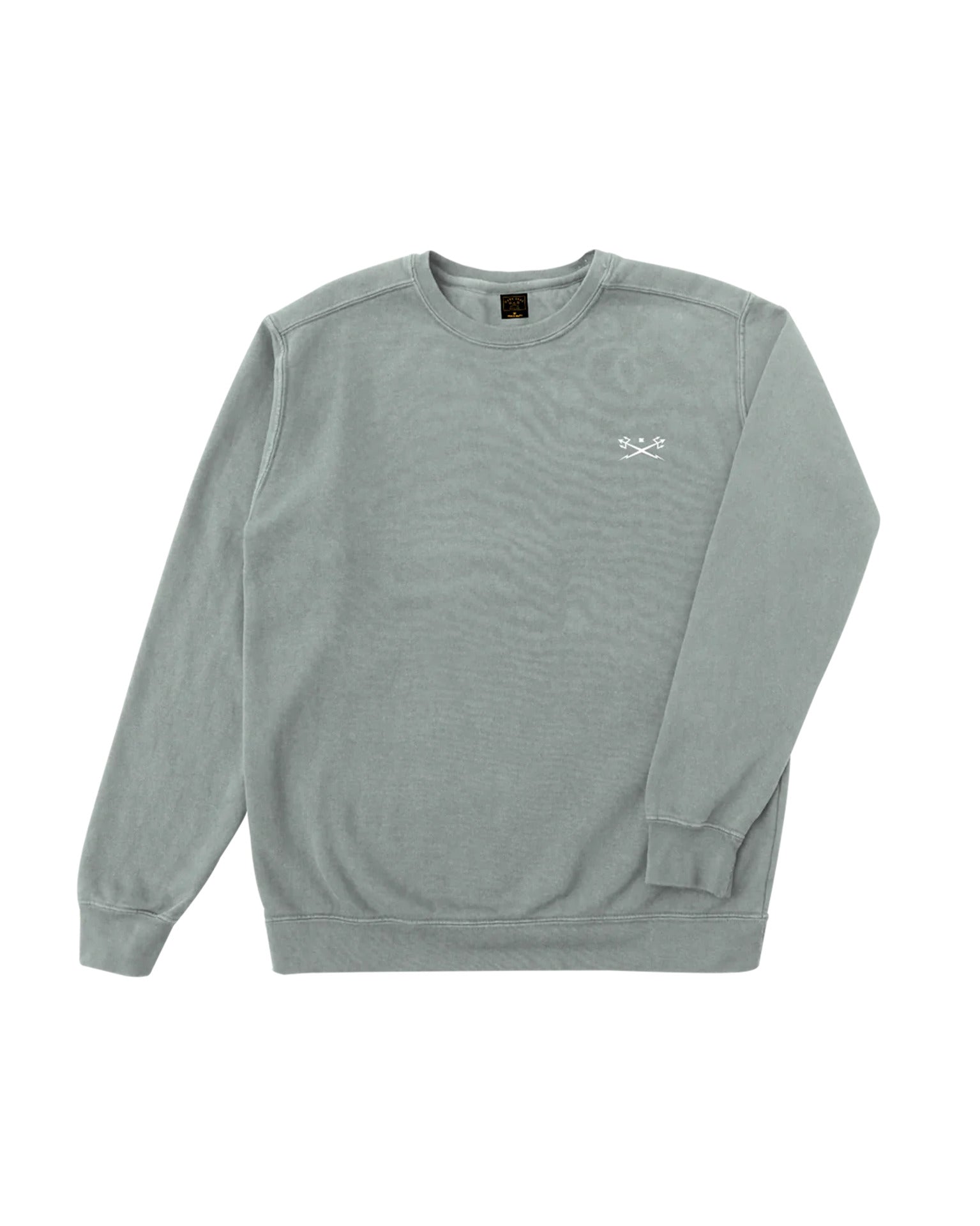 Go-To Pigment Dyed Crew Fleece sage Vorderansicht