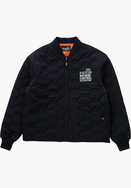 Sect Eye Stitch Quilted Bomber Vorderansicht