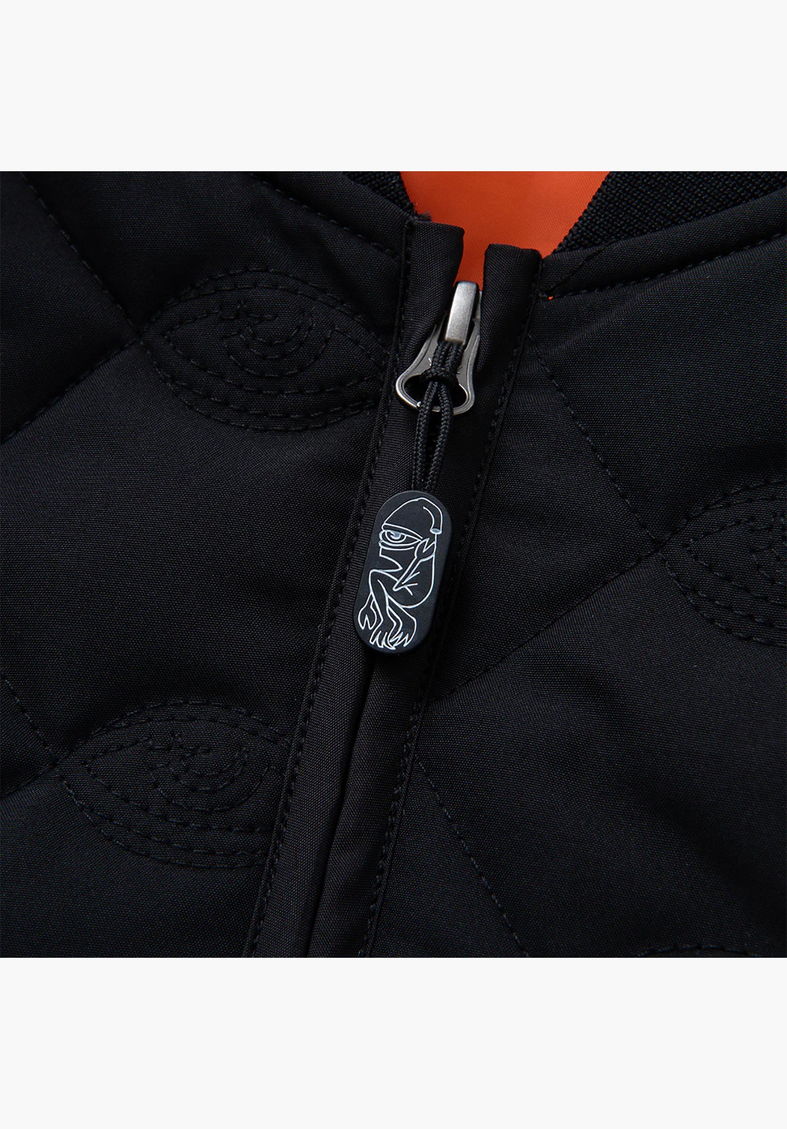Sect Eye Stitch Quilted Bomber Closeup1