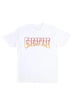 Logo Outline Heavyweight white-red Vorderansicht