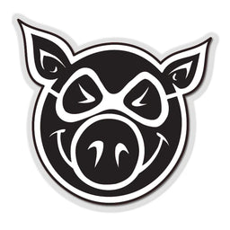 Head Large Sticker black-white Vorderansicht