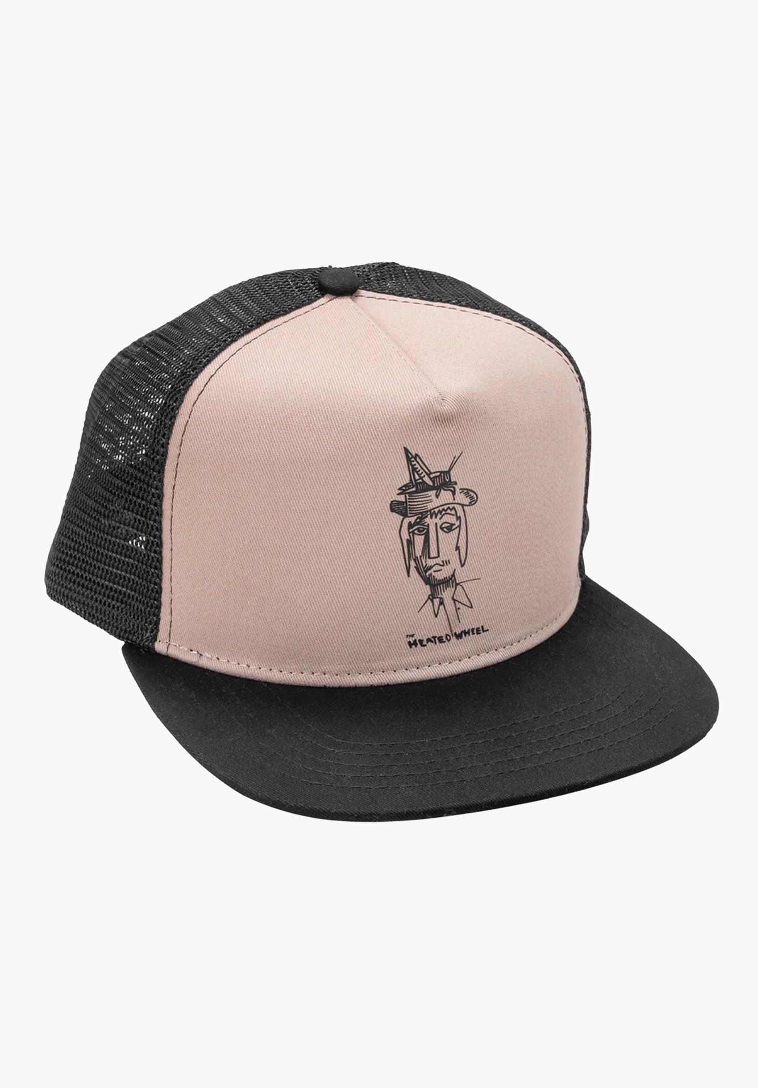 Grasshopper Guy Tan Trucker Snapback black-tan Vorderansicht