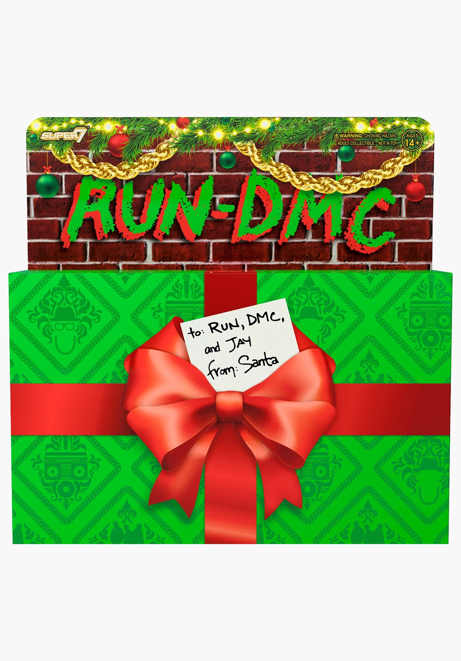 Run DMC ReAction Figure Wave 2 Holiday 3-Pack Rueckenansicht