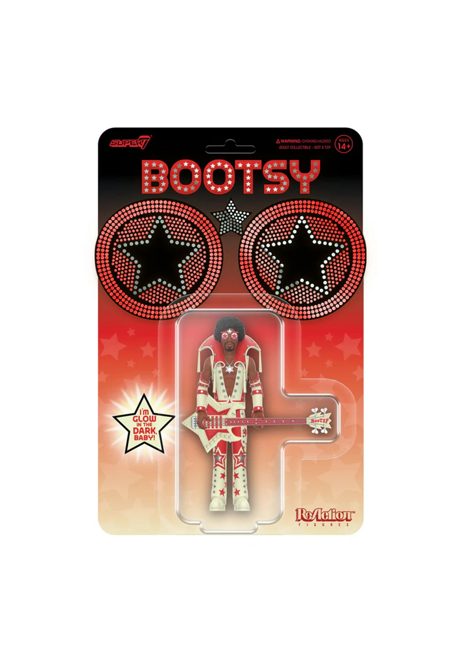 Bootsy Collins ReAction Figures Wave 03 - Glow multicolored Vorderansicht