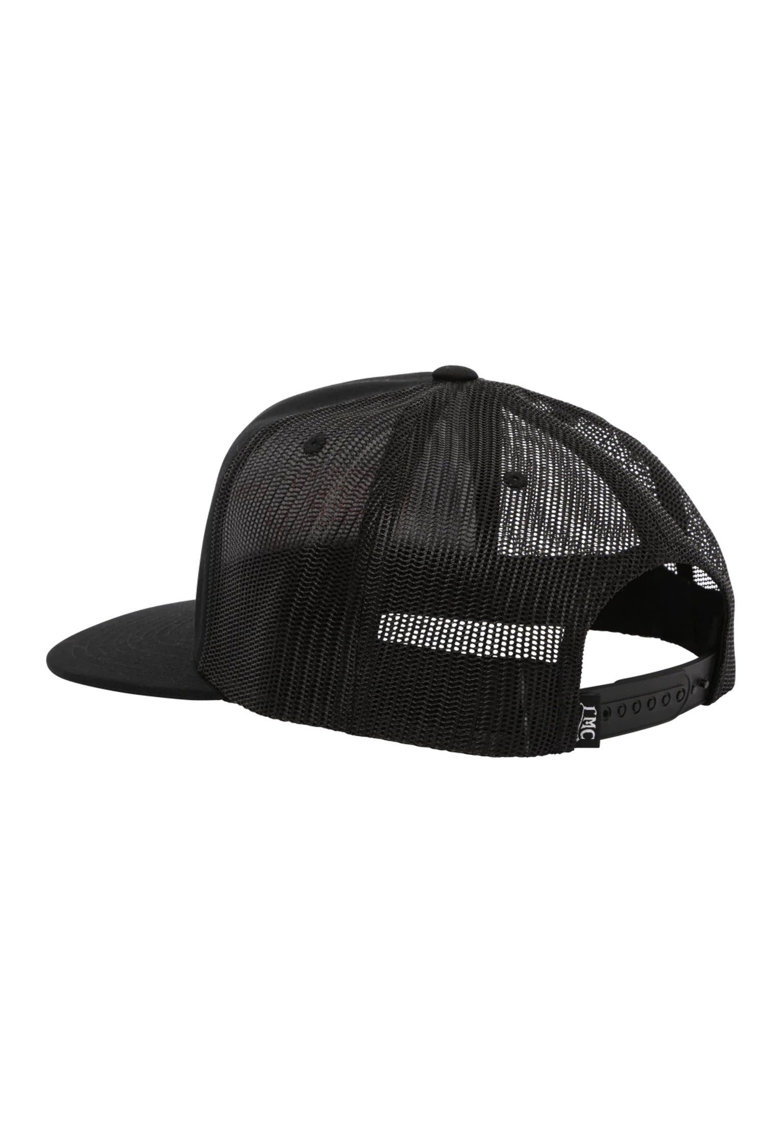 Linear Trucker Cap black Rueckenansicht