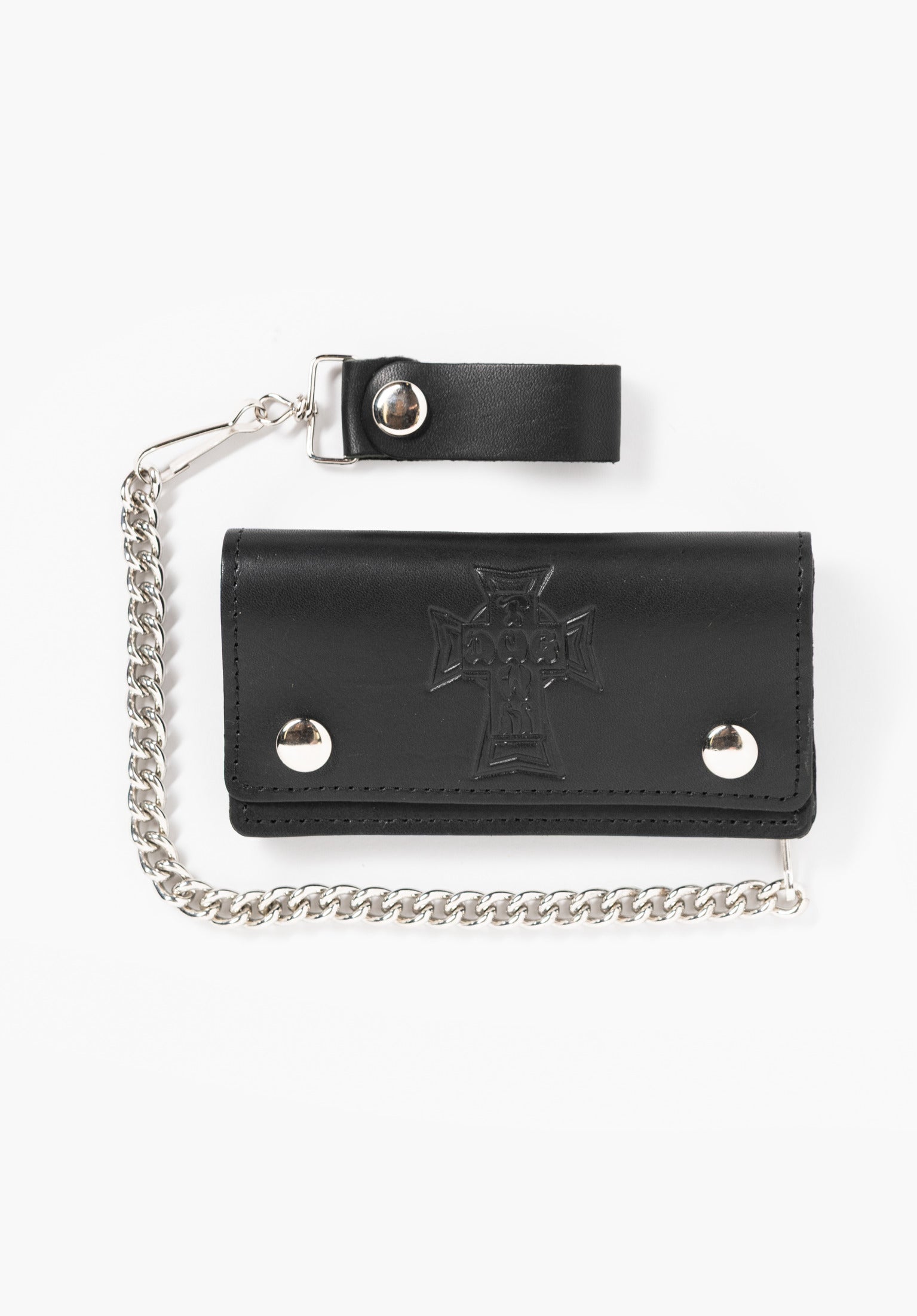 Cross Large Leather Chain Wallet black Vorderansicht