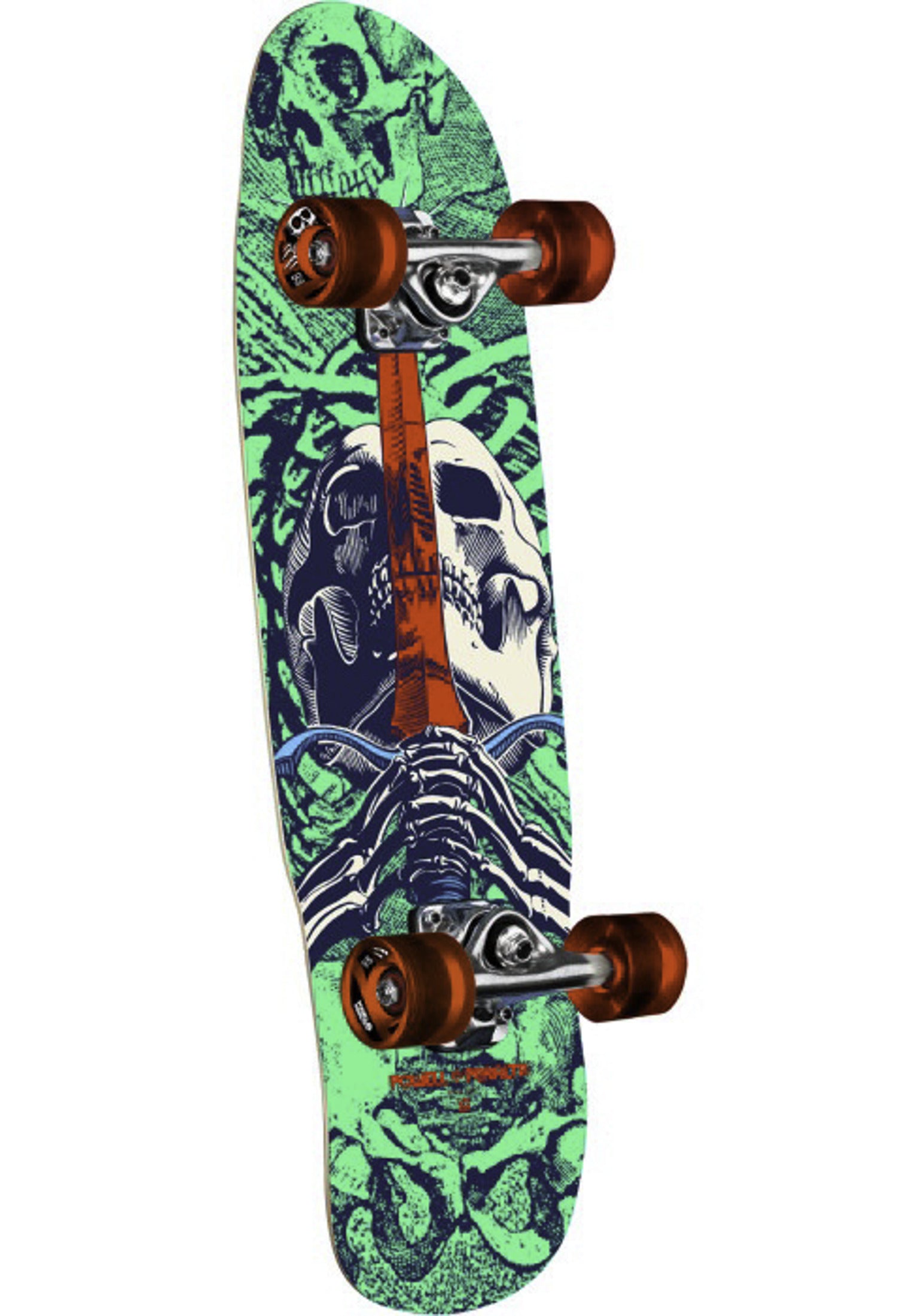 Mini Skull & Sword II mint-navy Vorderansicht