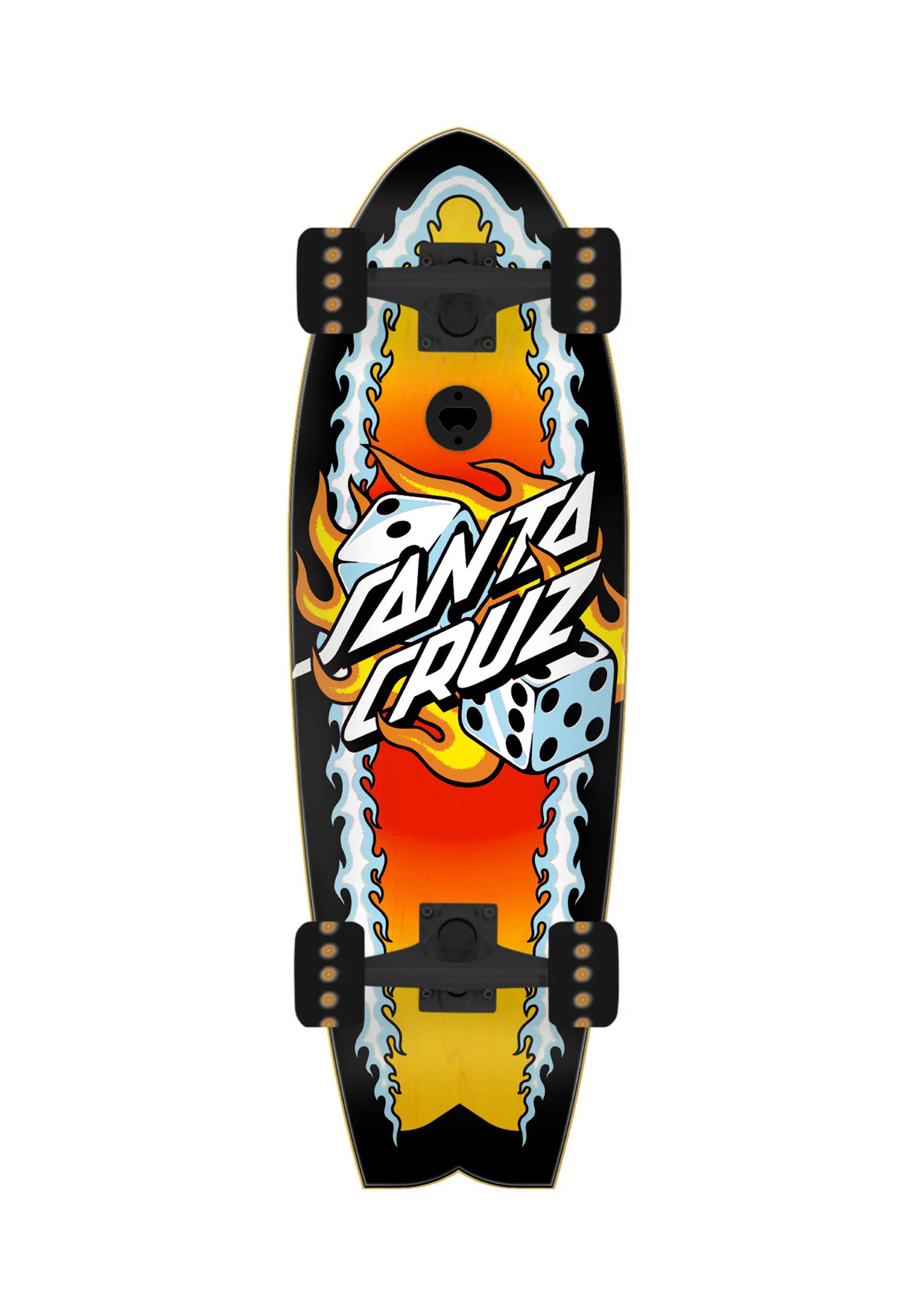 Flaming Dice Dot Shark Cruzer multicolored Vorderansicht