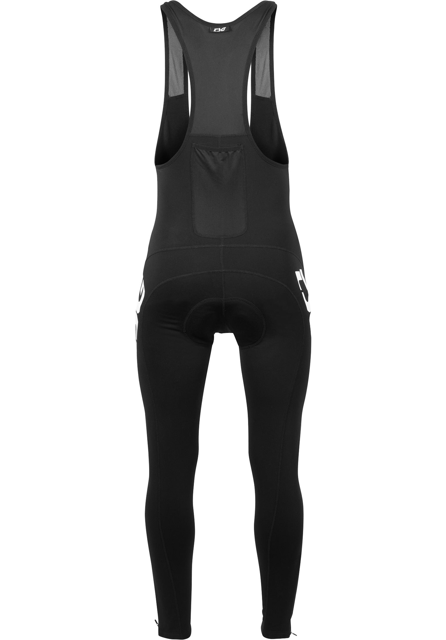 Thermo Bibpants black Rueckenansicht