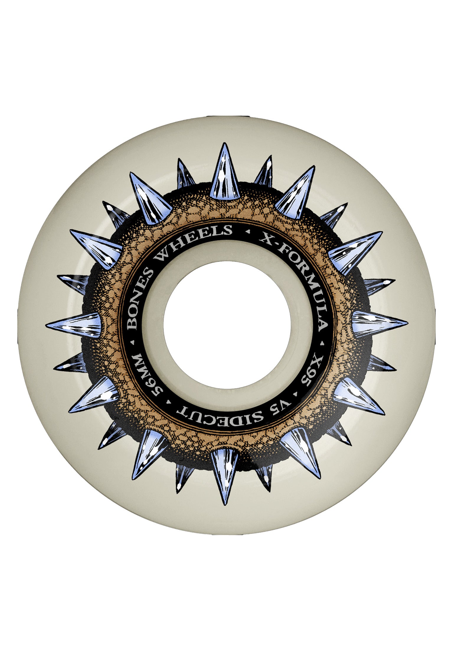 X-Formula Street Cleats 95A V5 Sidecut white Vorderansicht