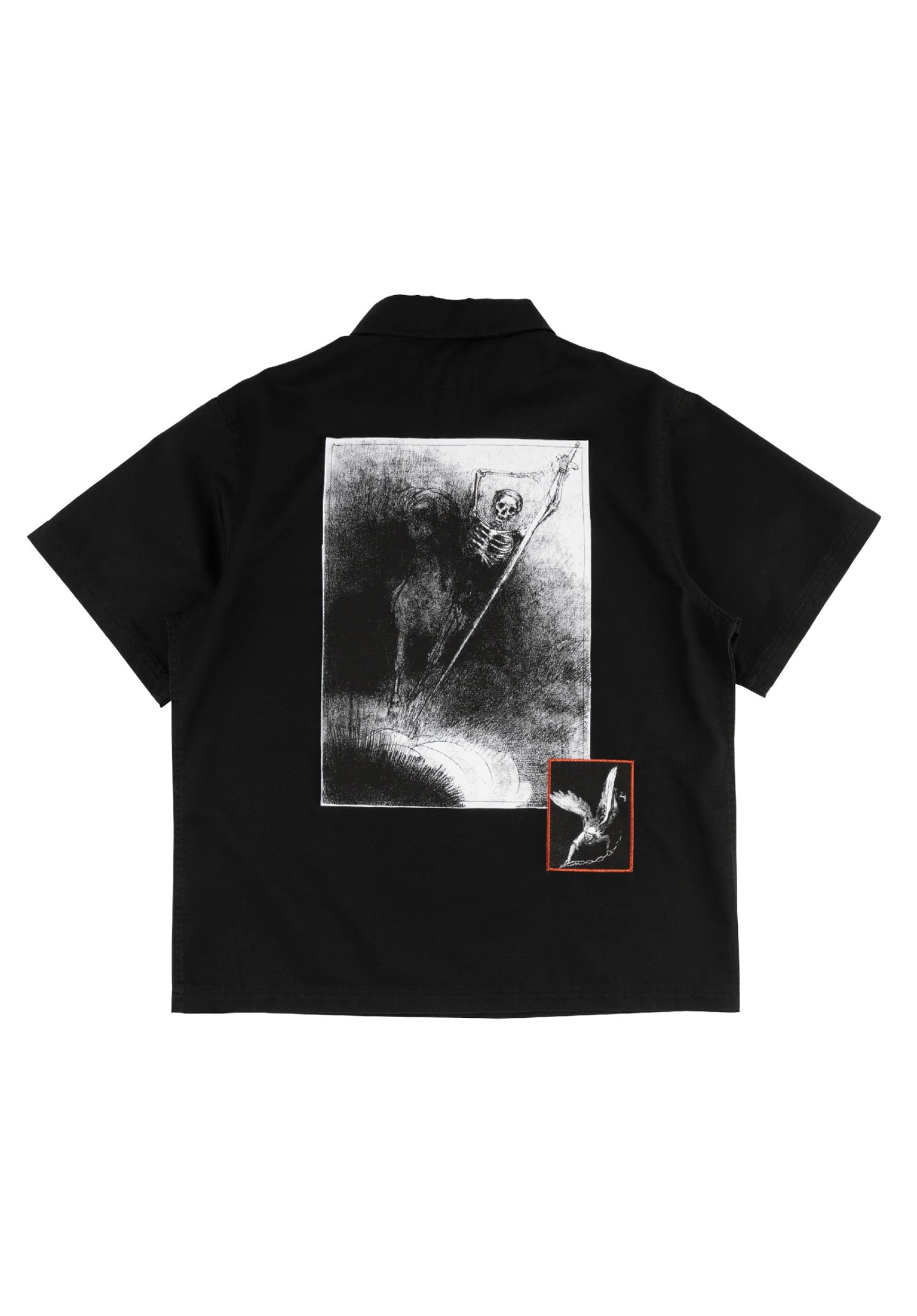 Dark Age twill work w/patches black Rueckenansicht
