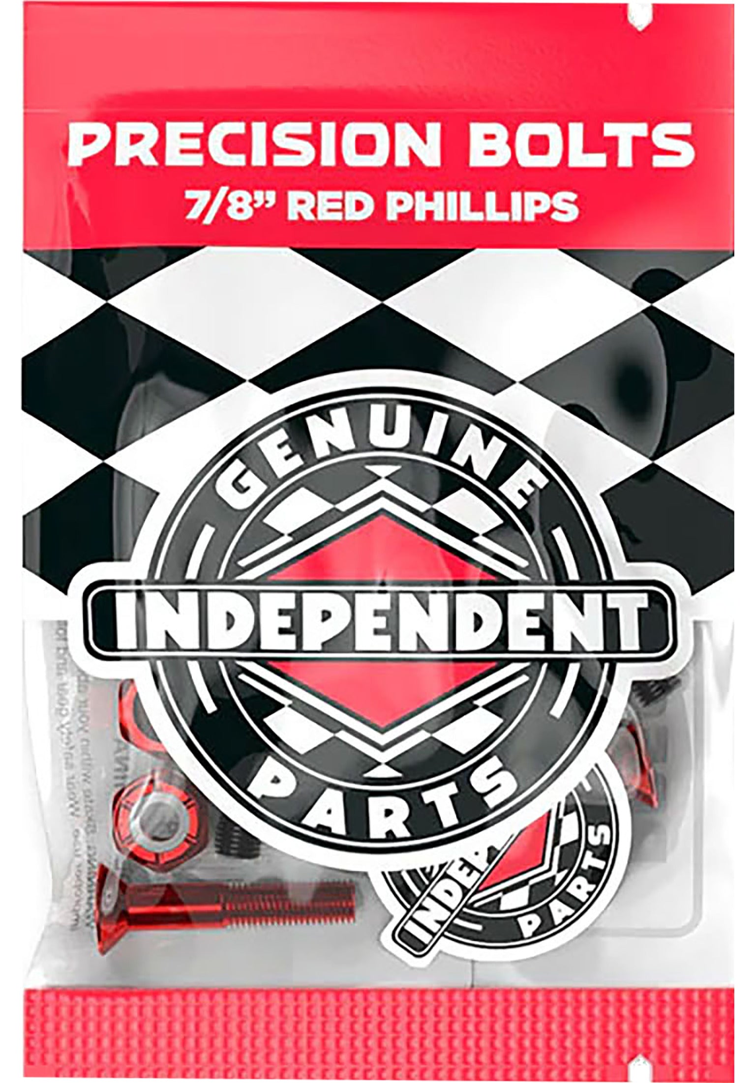 7/8 Kreuz 12er black-red Rueckenansicht
