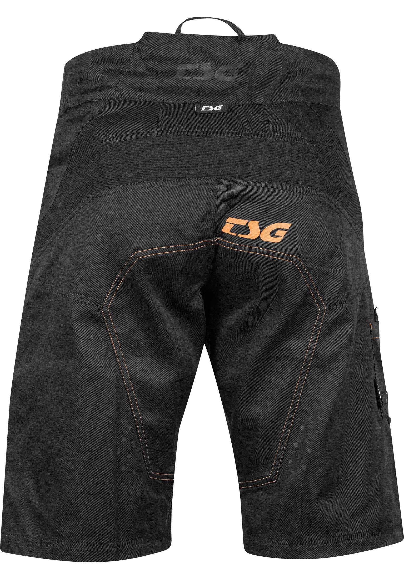 Worx Shorts black-orange Rueckenansicht