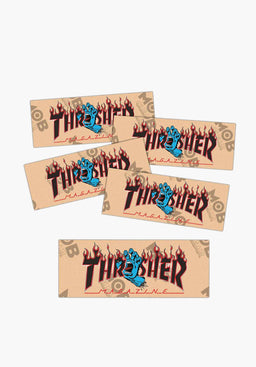 Thrasher Scraming Flame Clear Grip Strips Vorderansicht