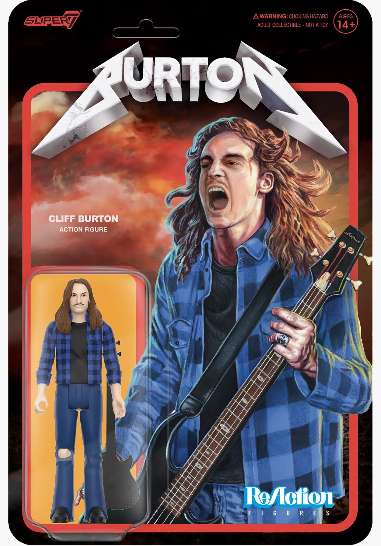 Cliff Burton ReAction Figures - Cliff Burton (Flan multicolored Vorderansicht