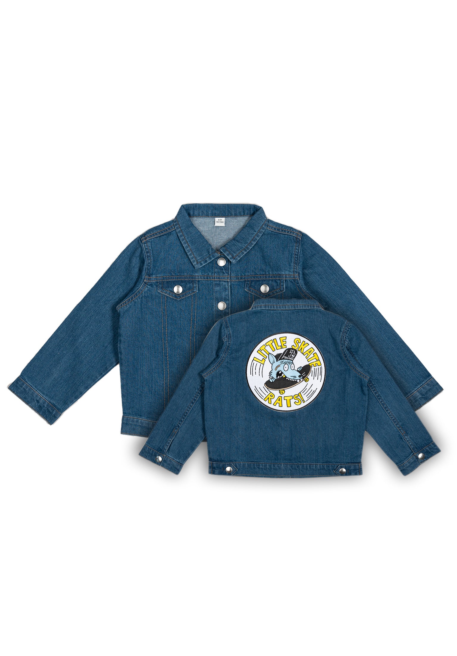 Jeansjacke Logo Patch Vorderansicht