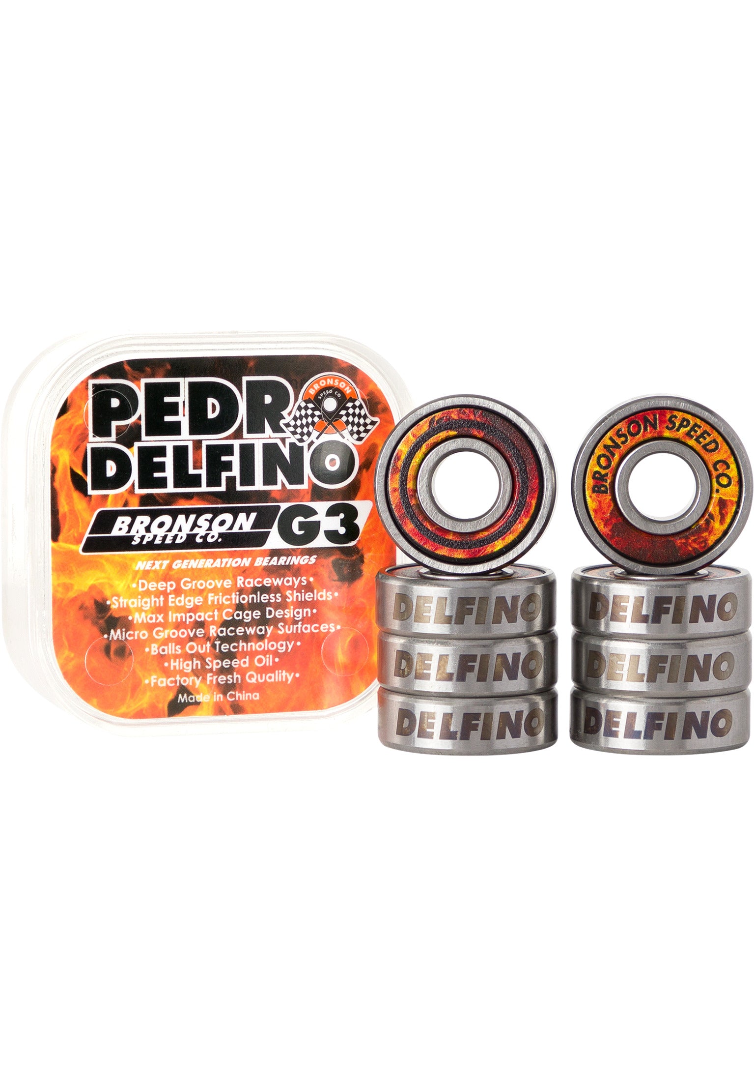 Pedro Delfino Pro Bearing G3 black-white Vorderansicht
