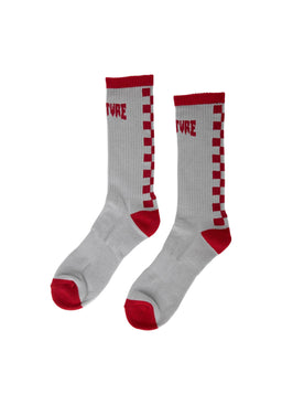 Crash And Burn Mid Crew Socks grey Vorderansicht