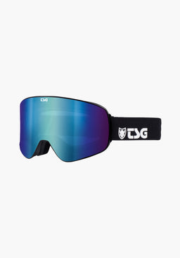 Goggle Four S solid black-blue Vorderansicht