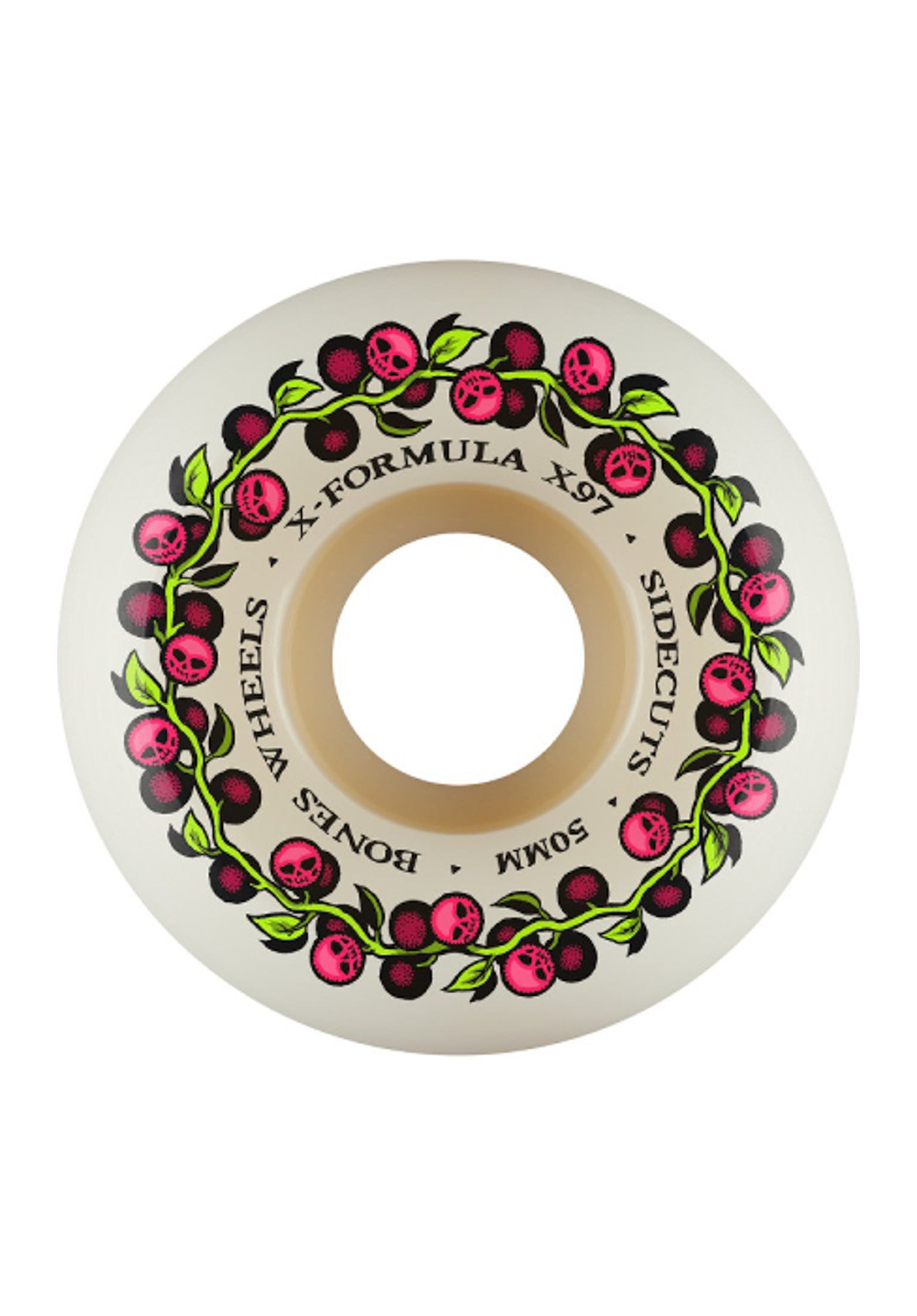 X-Formula 97A Skull Berries V5 Sidecut offwhite Vorderansicht