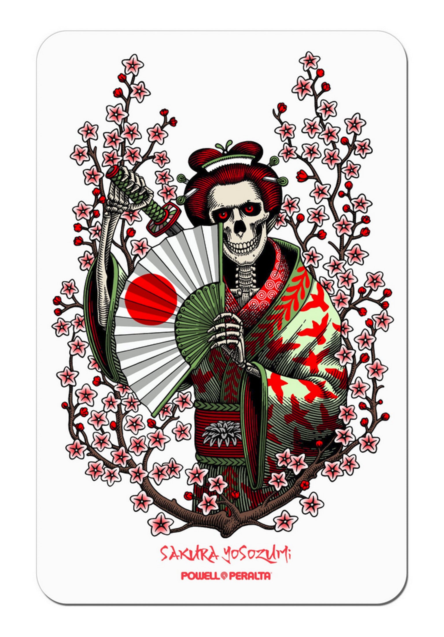 Sakura Yosozumi Samurai Sticker clear Vorderansicht
