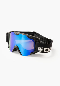 Goggle Expect 2.0 solid black-green Vorderansicht