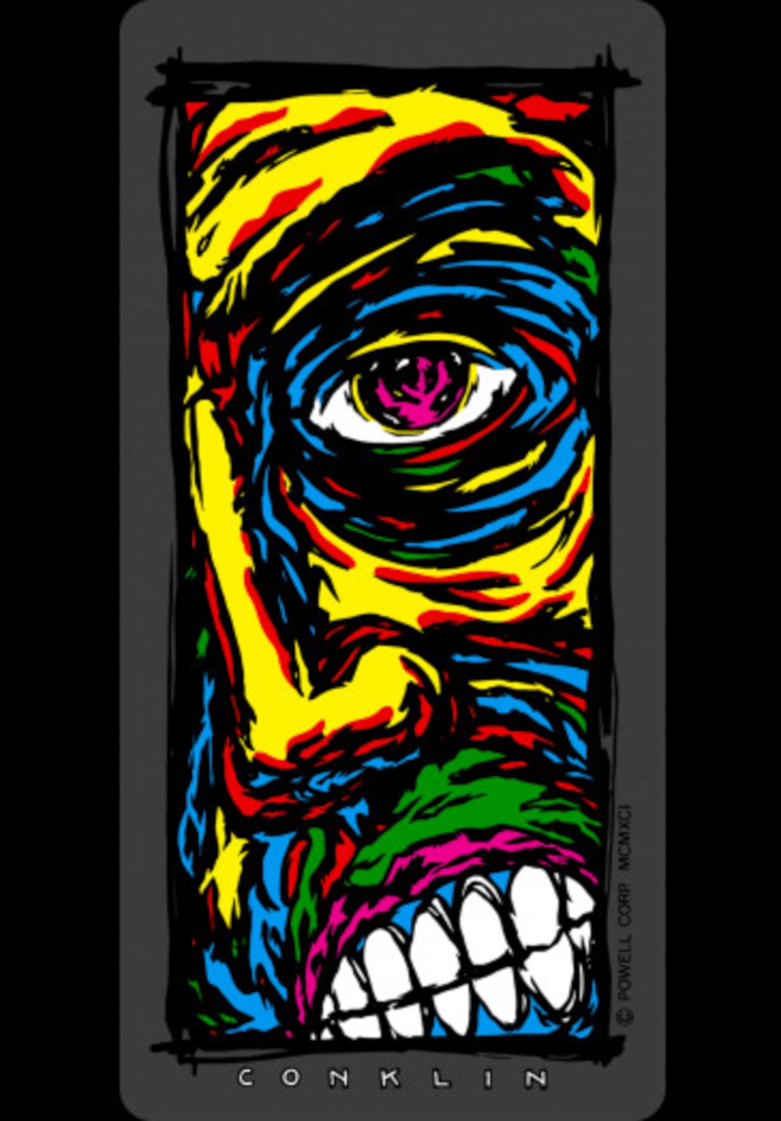 Lance Conklin Face Sticker Vorderansicht