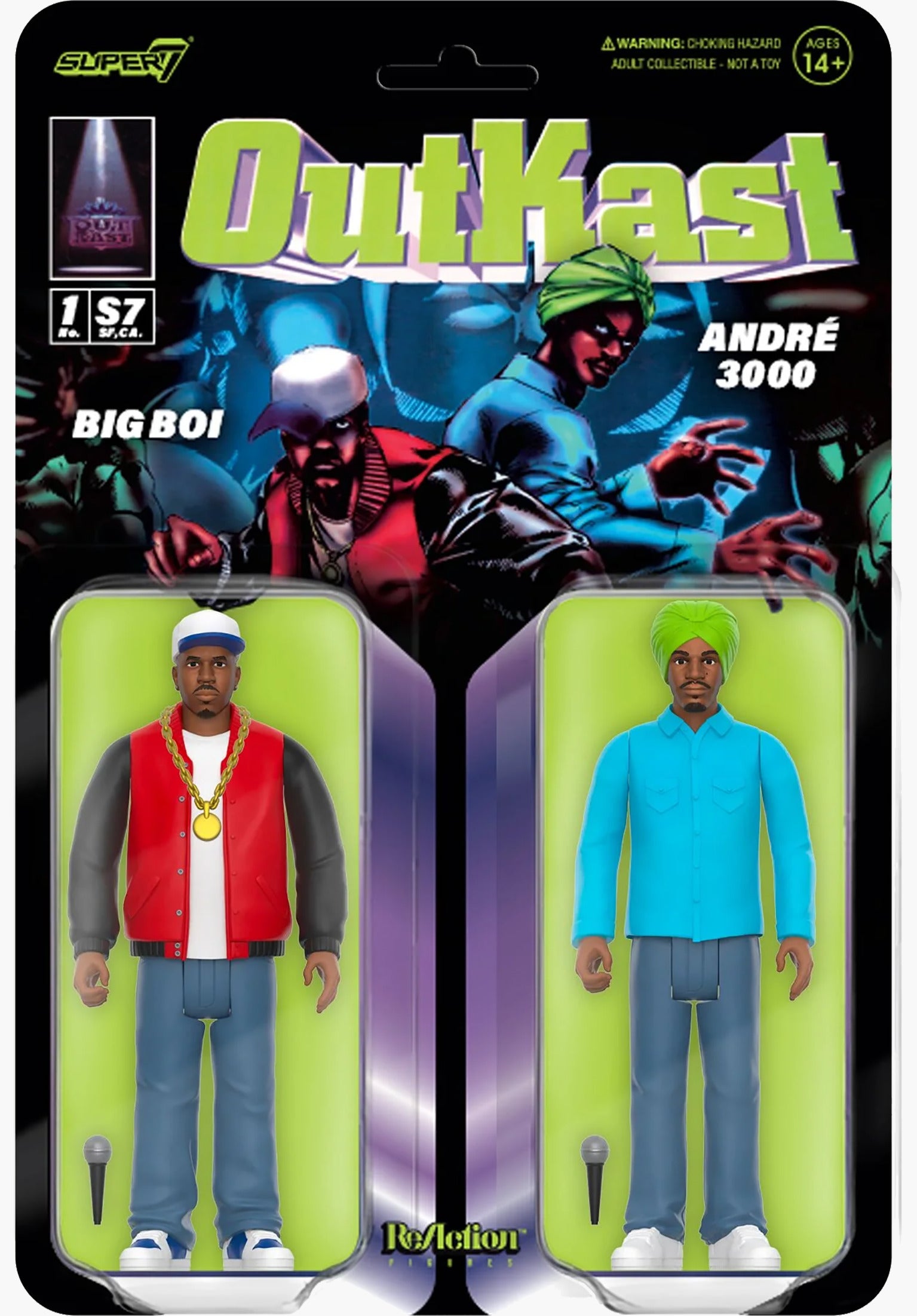 Outkast ReAction Figures Wave 01 - Outkast (ATLien Vorderansicht