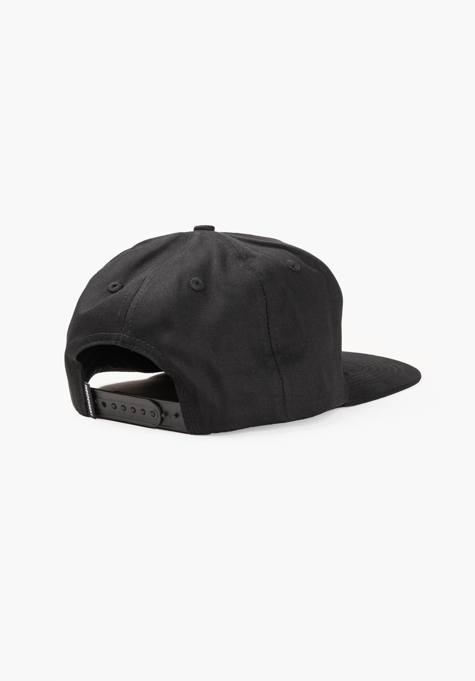 Barhouse Ripped 5-Panel Snapback Structured black Rueckenansicht