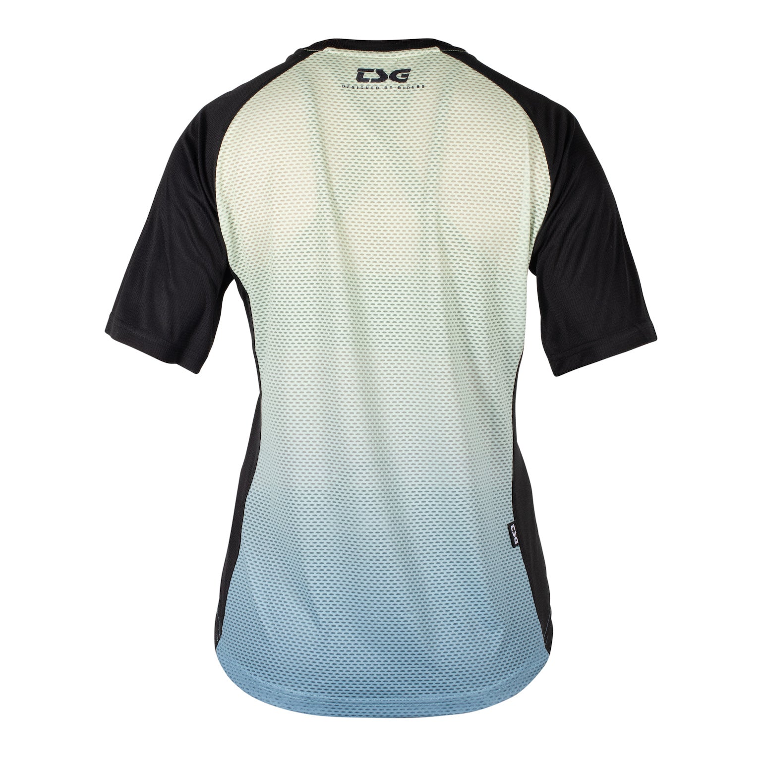 Seen Jersey Women blue-matcha gradient Rueckenansicht