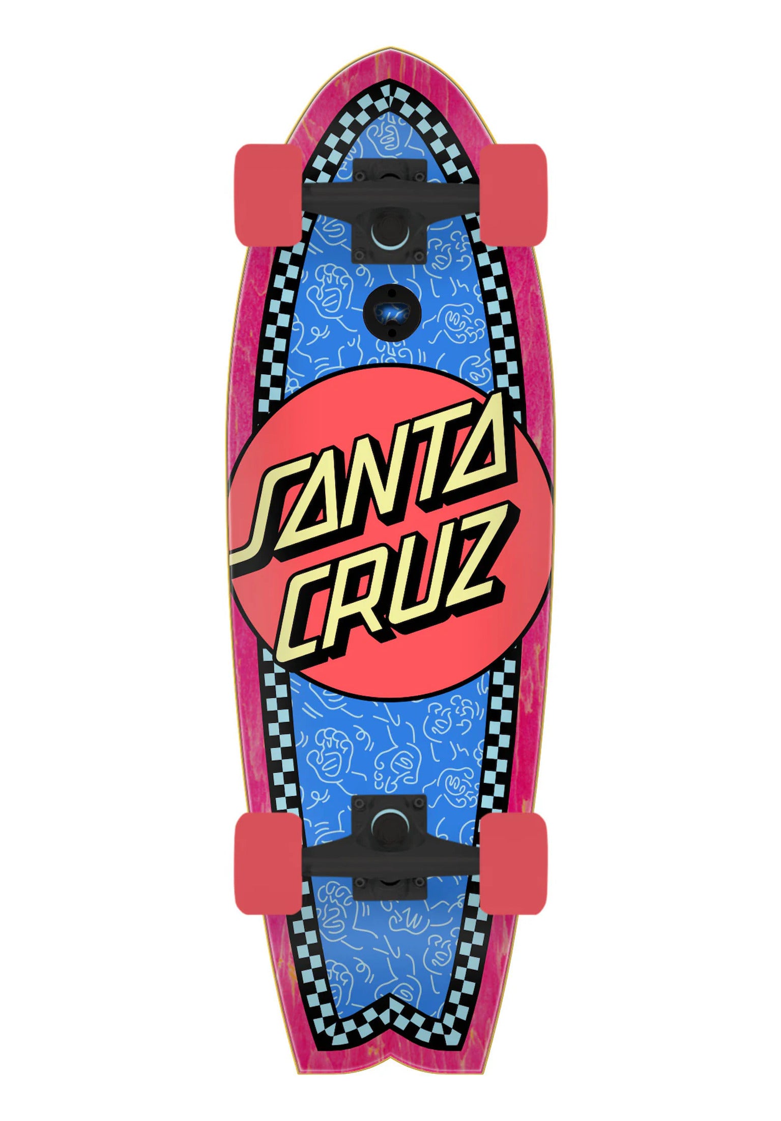 Contour Hand Repeat Dot Shark Cruzer red-blue Vorderansicht