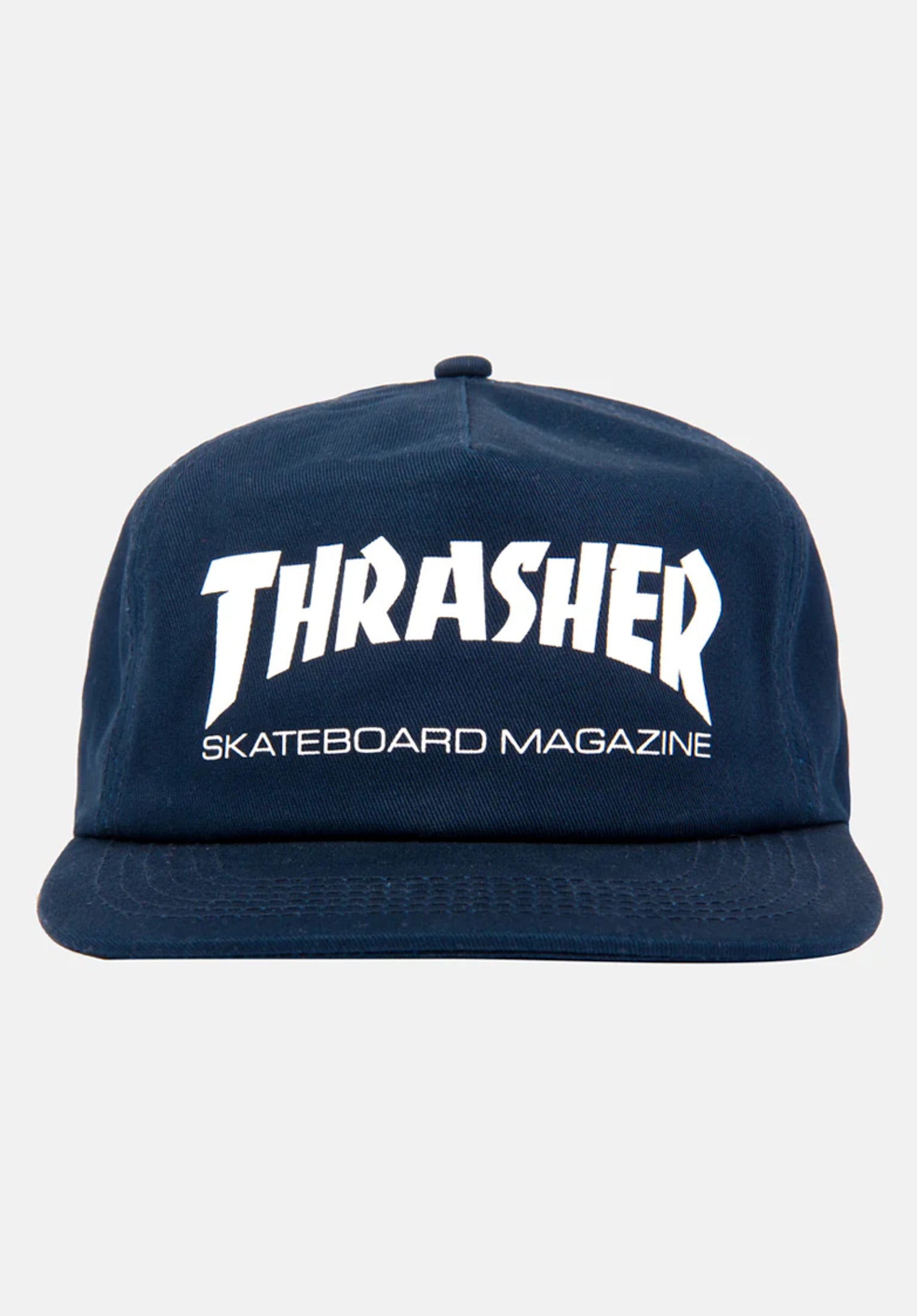 Skate Mag Snapback navy-white Vorderansicht