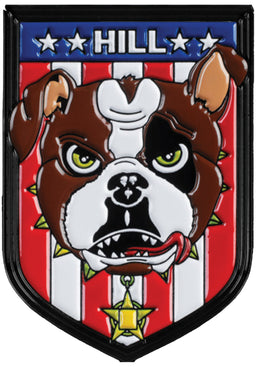 Franky Hill Bulldog Lapel Pin Vorderansicht