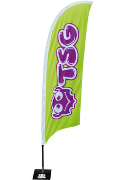 Toddler Flag limegreen-purple Vorderansicht