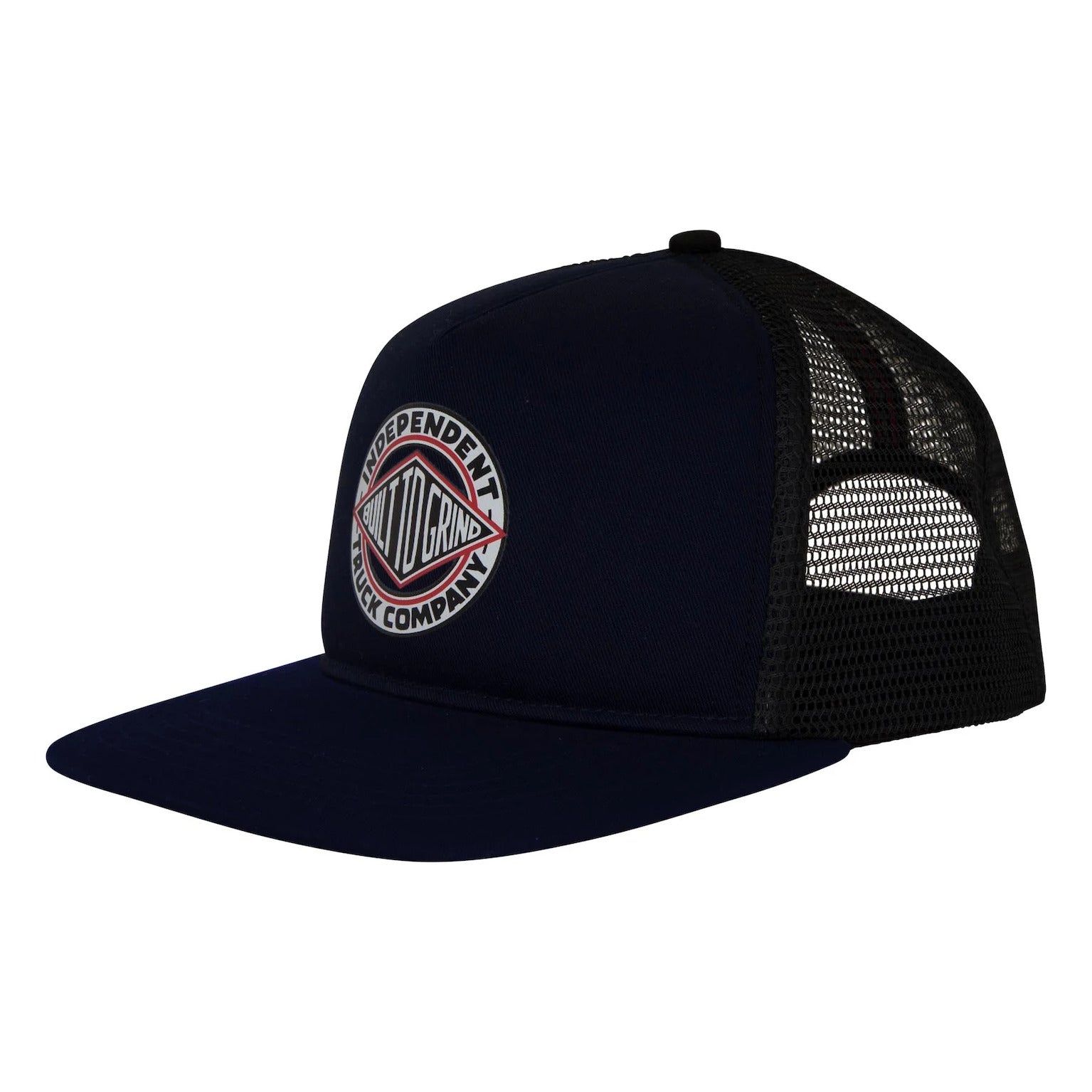 BTG Summit Printed Mesh Trucker 5-Panel Structured navy-black Vorderansicht