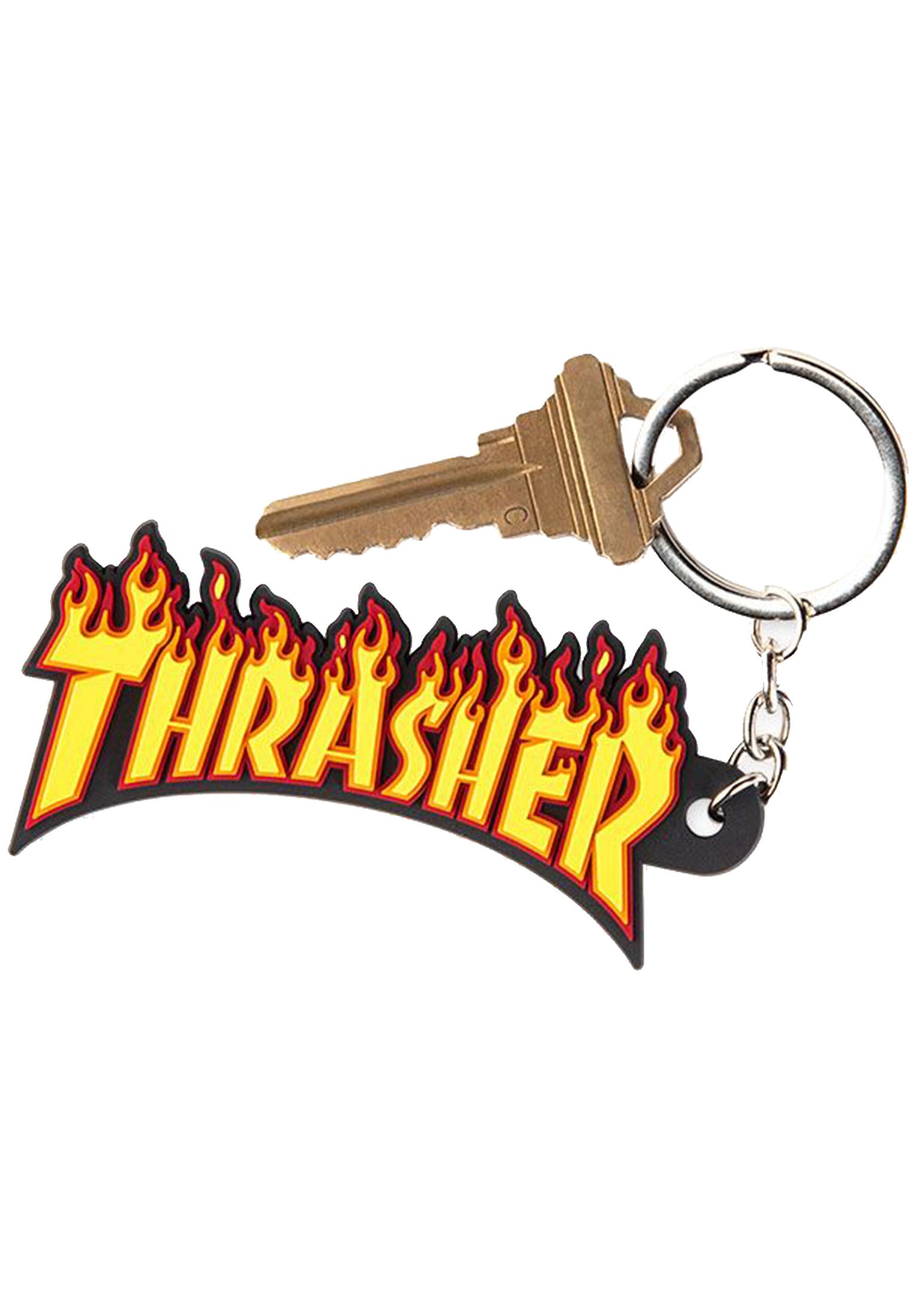 Flame Logo Key Chain Vorderansicht