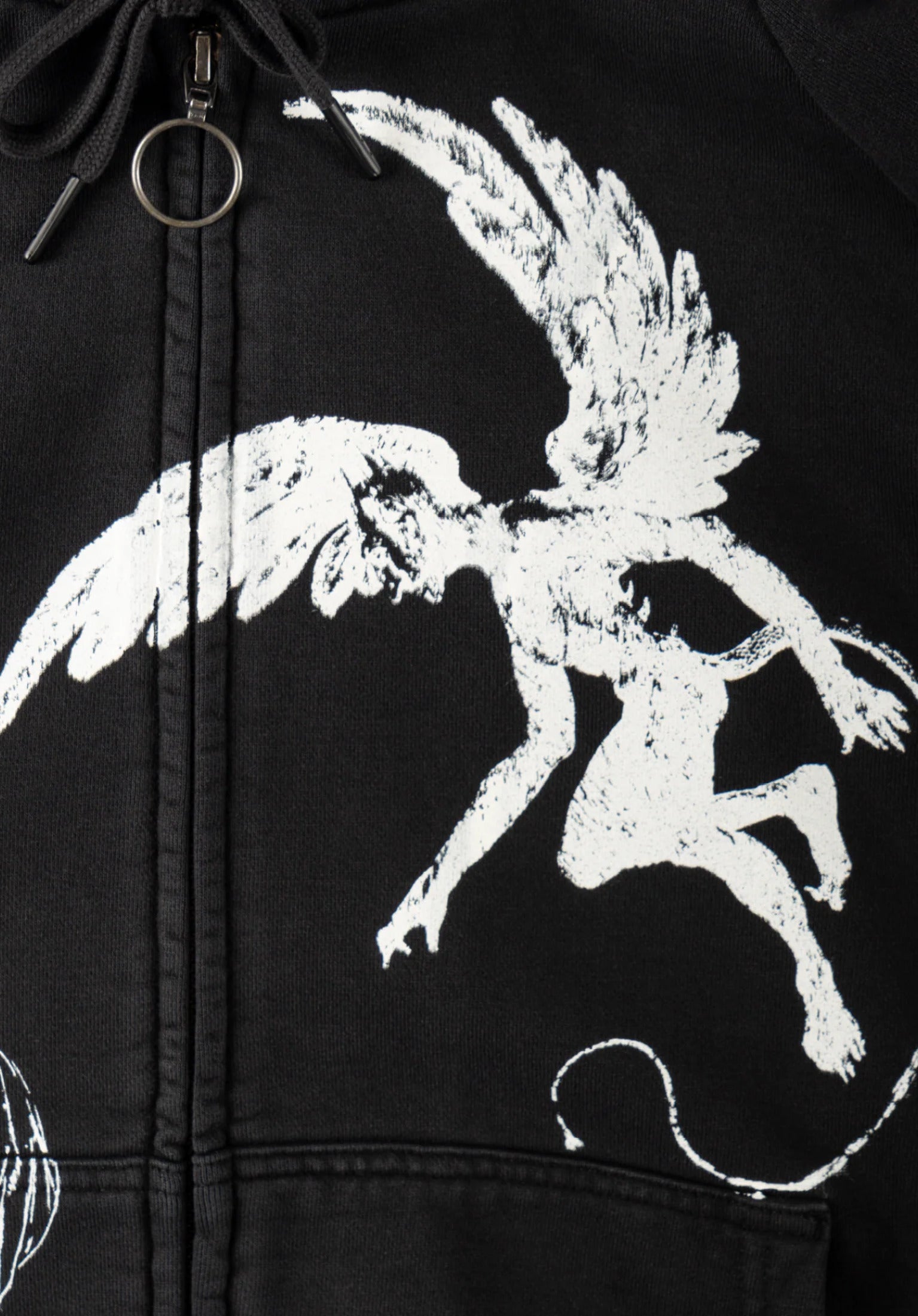 Duality Cropped Pigment-Dyed black Rueckenansicht