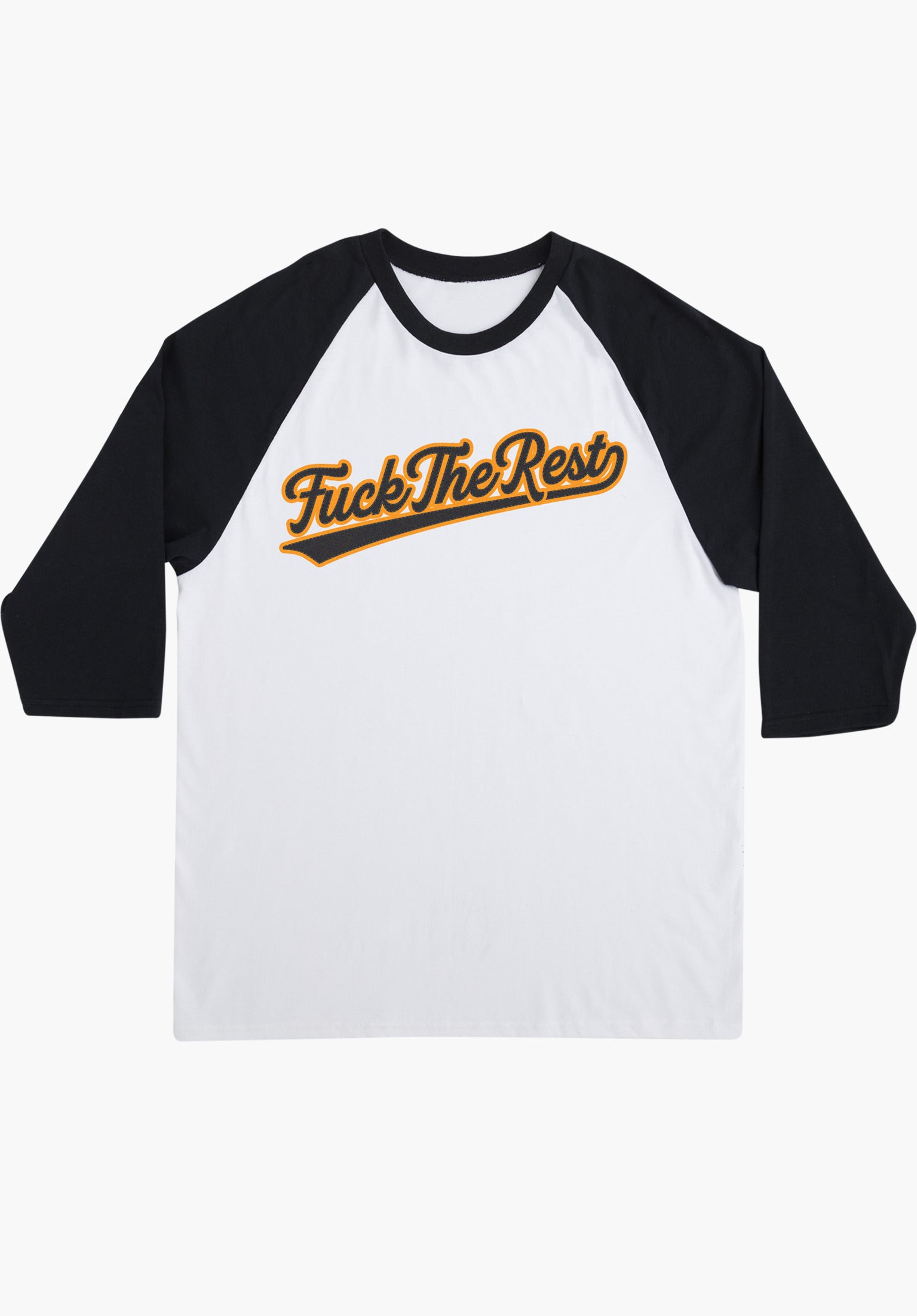 FTR Team 3/4 Sleeve Midweight white-black Closeup1