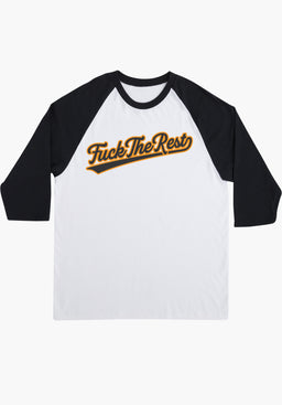 FTR Team 3/4 Sleeve Midweight white-black Closeup1
