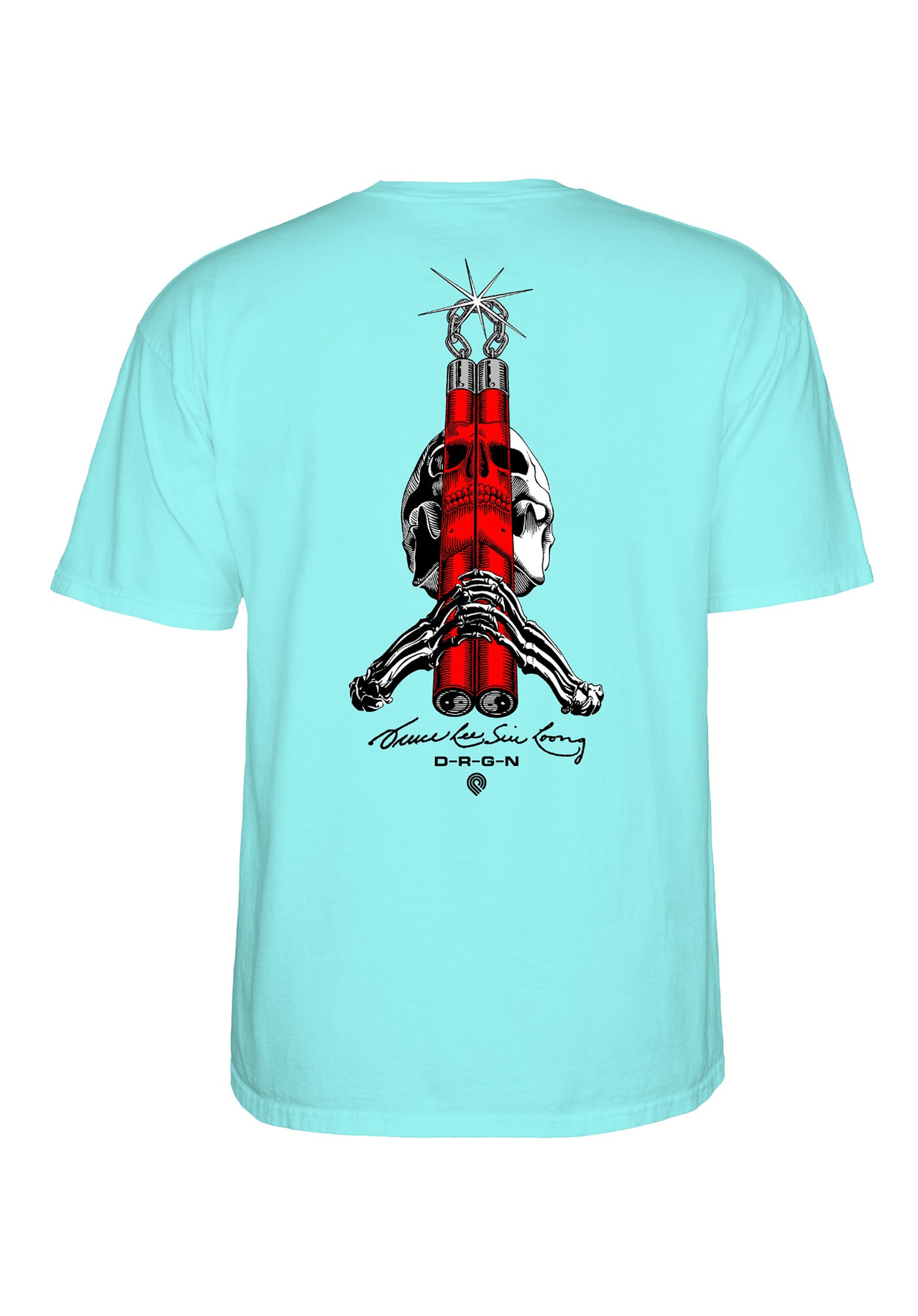 Bruce Lee x Skull & Nunchuck celadon Vorderansicht