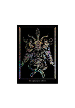 Bapholit 3,5 Die-Cut Sticker black - prism foil Vorderansicht