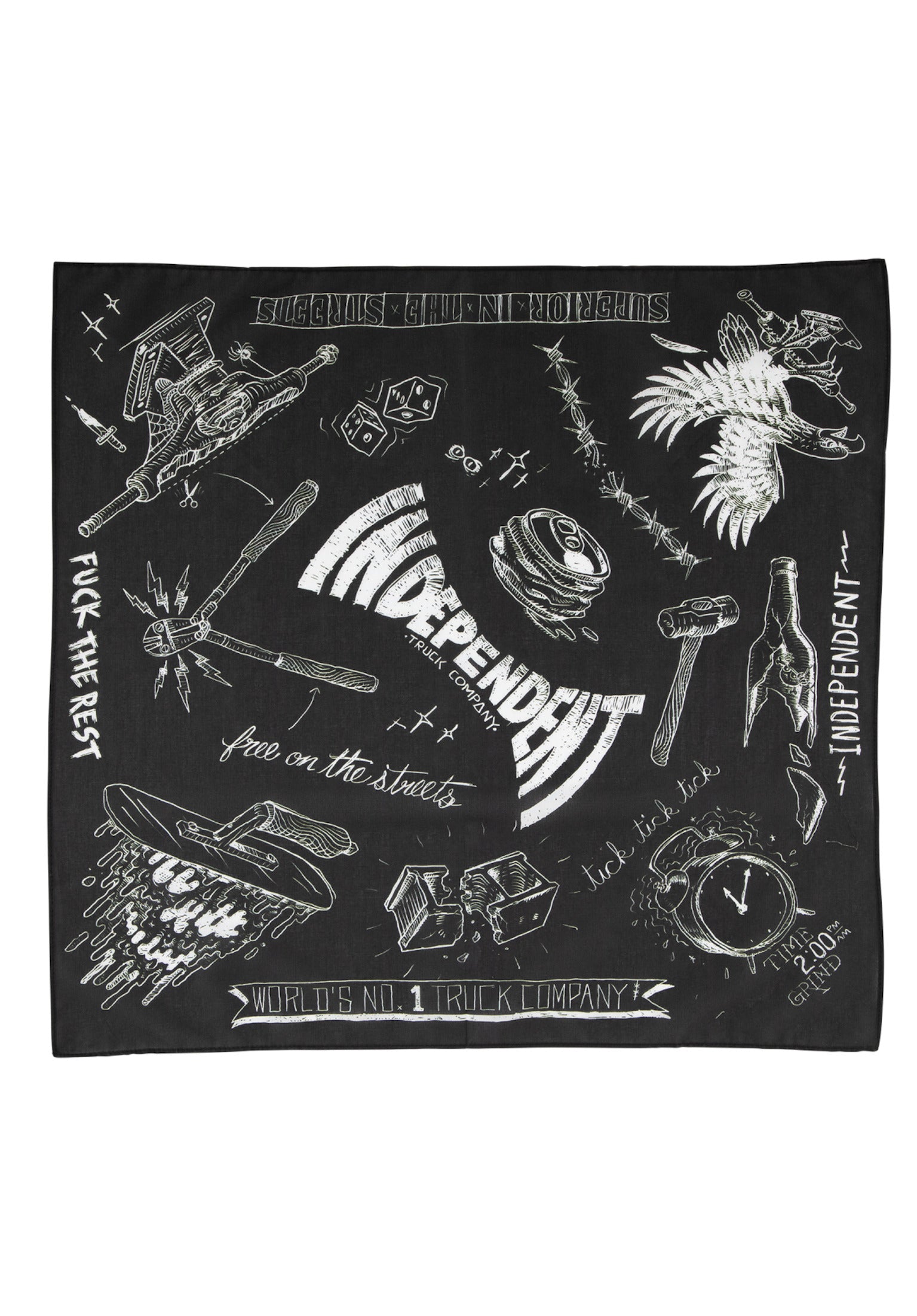 Bratrud Notebook Bandana black Vorderansicht